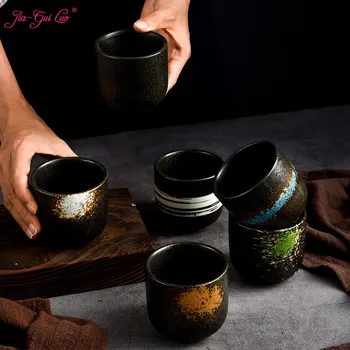 

JIA-GUI LUO 200ML Coffee Cups tea cup Japanese style ceramic wine glass tea set cup portable cups japanese cup I086
