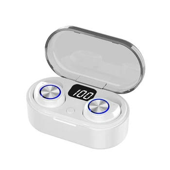 

IG-Wireless Earphone Bluetooth 5.0 Earphone Bass HiFi Stereo Earbuds TWS Mini Headset(White)