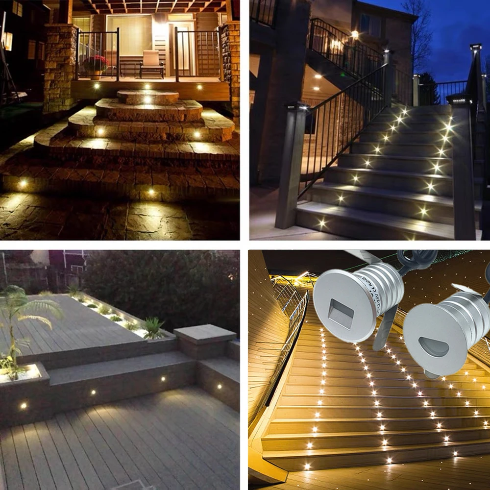 Luz LED impermeable para jardín, lámparas de paso para suelo subterráneo,  iluminación Exterior, terraza y suelo, 1W, 3W - AliExpress