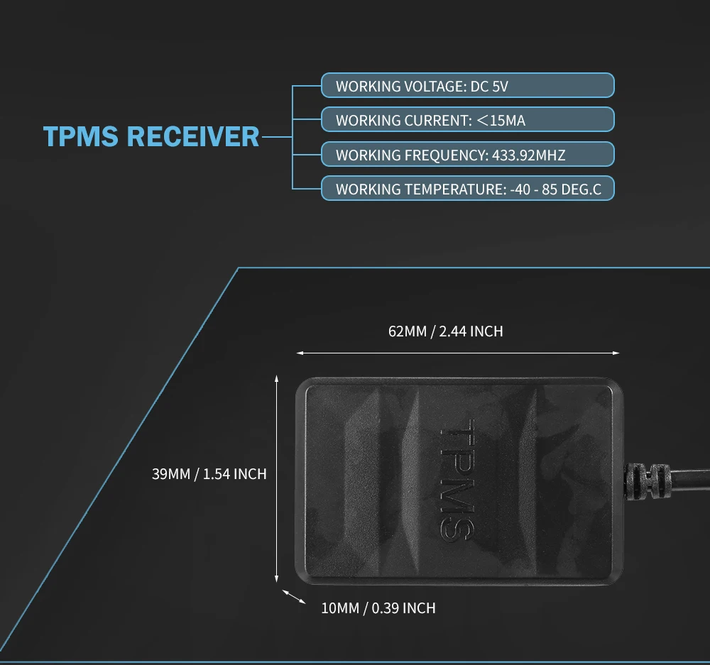 USB TPMS автомобильный Мониторинг давления в шинах в режиме реального времени для Android dvd-плеер с 4 внутренними датчиками 116psi автоматическая система сигнализации в шинах