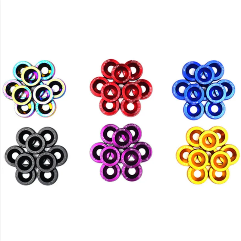 JDM Car Modified M6 Hex Fasteners Fender Washer Bumper Engine Concave Screws License Plate Bolts Car Styling 10 PCS auto fasteners auto accessories car screws