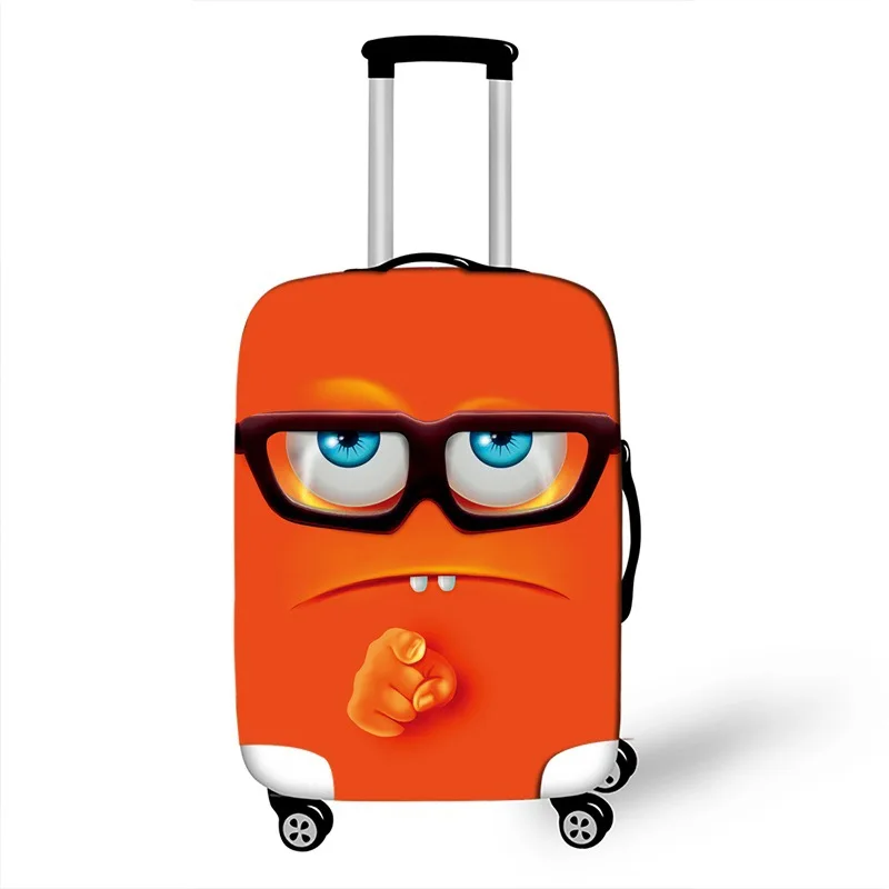 Забавный экспрессивный Чехол для багажа для 18-32 дюймов чемодан на колесиках защитный чехол эластичные дорожные аксессуары багажные чехлы - Цвет: XT-BQ6