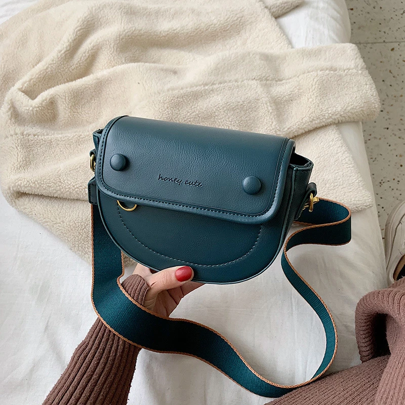 

Saddle Bags for Women Simple Chic Shoulder Messenger Bag Designer Handbag Quality Is Superior Winter Woman Semicircular Handbag