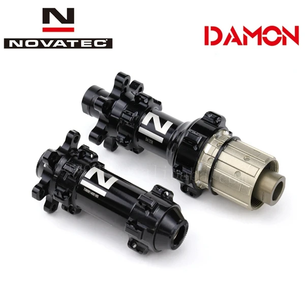 Горячая Тайвань Novatec D411SB D412SB 24H шоссейные дисковые тормозные велосипедные ступицы быстросъемные или через ось 12*100 мм 12*142 мм - Цвет: Thru Axle 24H Pair N