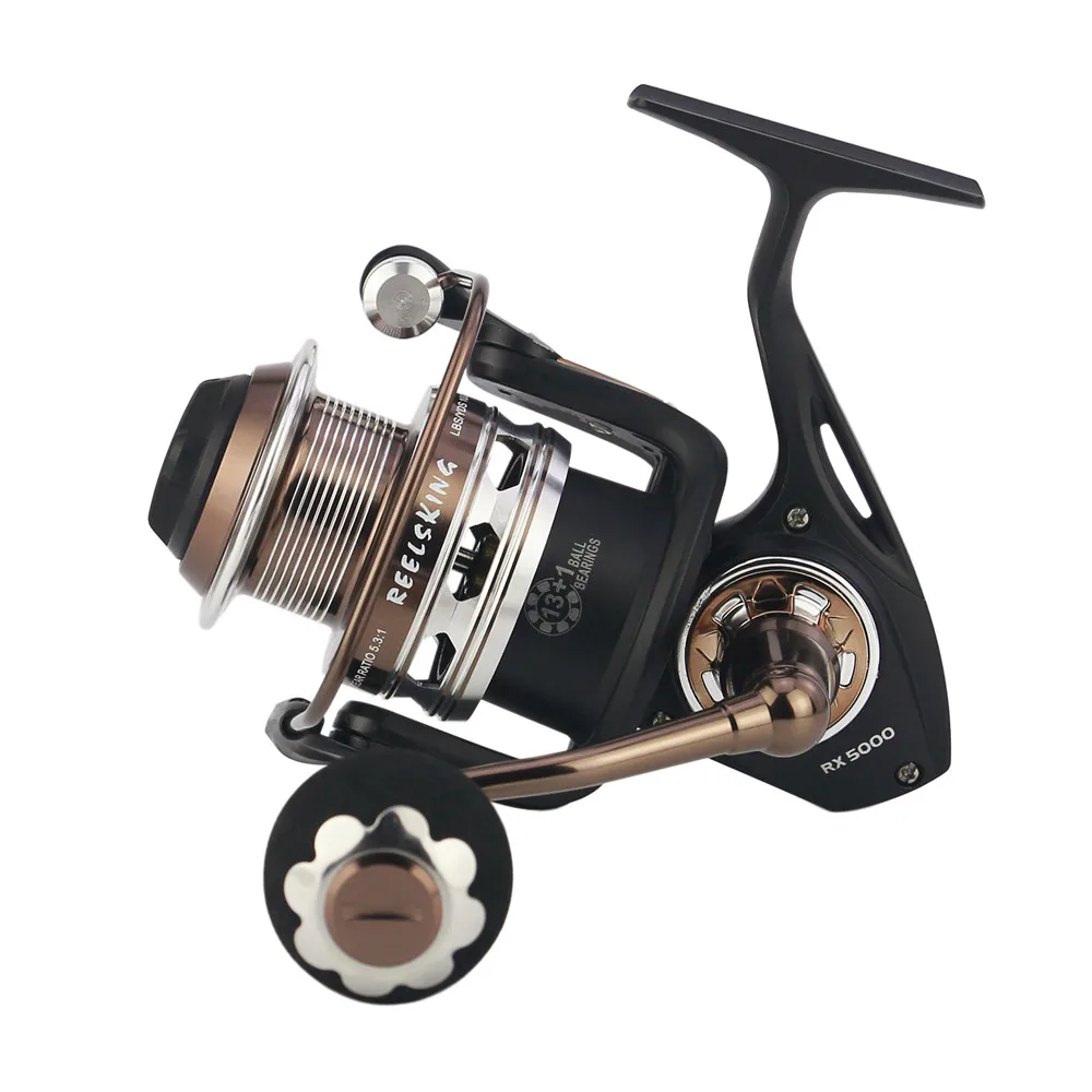 Barco de Pesca Carretel de Pesca de Metal Reelsking Completo Engrenagem Pesca Pano Carbono Freio Seawater Resistente rx Mar 20 carbono freio seawater resistente rx