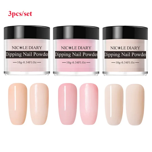 skin colors One Николь дневник цвет окунания ногтей порошок DIY Черный Серебряный Красный Фиолетовый серии Dip ногтей порошок дизайн ногтей без лампы лечения - Цвет: skin colors One