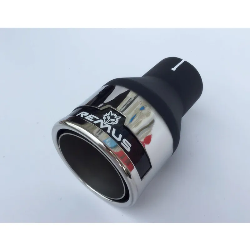 Универсальный глушитель выхлопной трубы Remus Стайлинг автомобиля Inlet54mm Outlet76mm 1 шт.