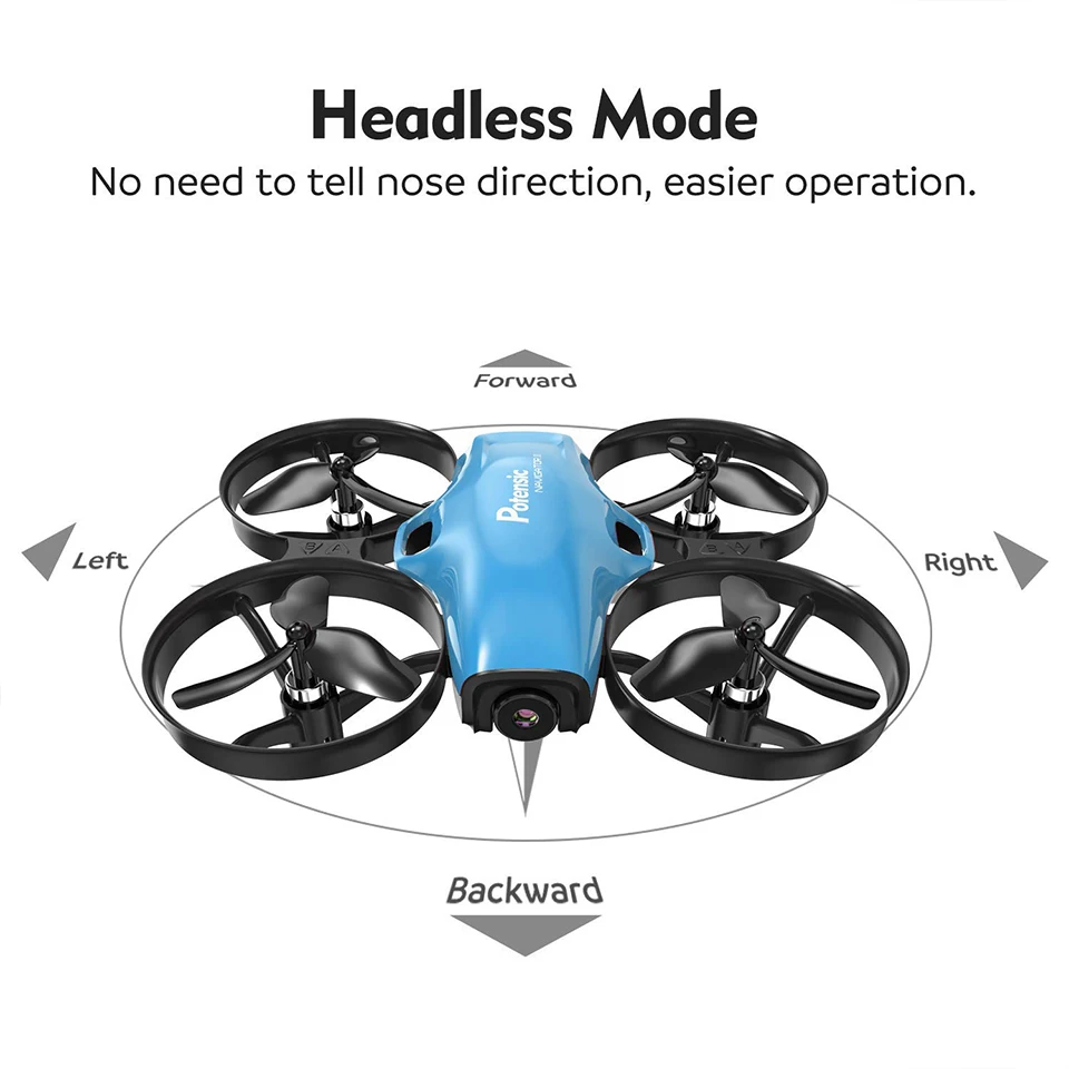 Potensic A30W мини-Дрон Радиоуправляемый квадрокоптер гоночный Безголовый режим с удержанием высоты вертолет Дрон радиоуправляемый самолет игрушка