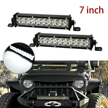 

Spot Beam LED Light bar Slim Fog lamp Set Auto Ultra-Thin Dual Row 6000K