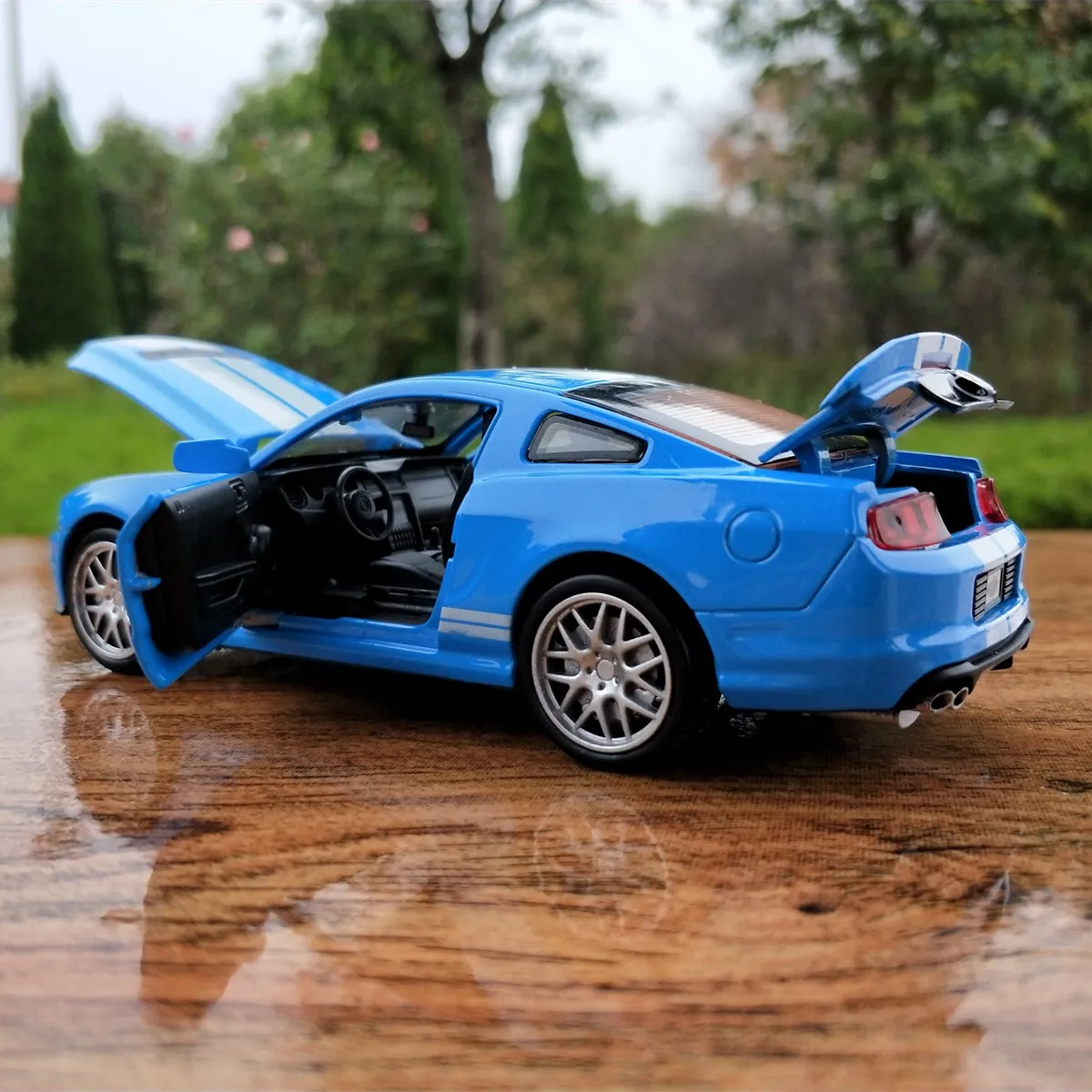 1:32 Форд Мустанг Шелби GT500 брелок для автомобильных ключей, модель открыть дверь звук и светильник отступить модели игрушки