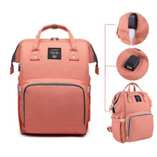 LEQUEEN Мода мумия Материнство подгузник сумка с интерфейсом USB Туристический рюкзак Большая емкость Загрузка детских товаров