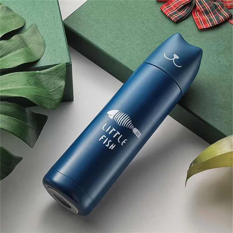 500ml Cute Cat Thermos Cup VacuumThermal Mug Flasks Thermos Lovers Thermos Stainless Steel Coffee Bottle Drink Travel Bottle 4