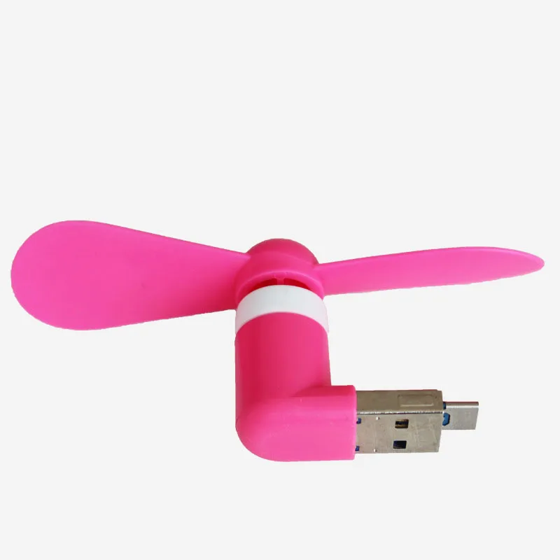 OTG мини-usb вентилятор для Android мобильных телефонов портативных ПК, портативный USB вентилятор с USB и микро USB портами