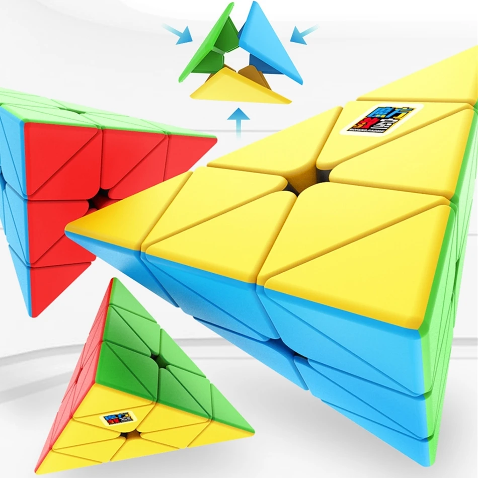 MoYu Пирамида cubing Meilong 3x3x3 Пирамида куб без наклеек магические скоростные кубики Профессиональный кубик Mubo Mama Головоломка Куб обучающие игрушки