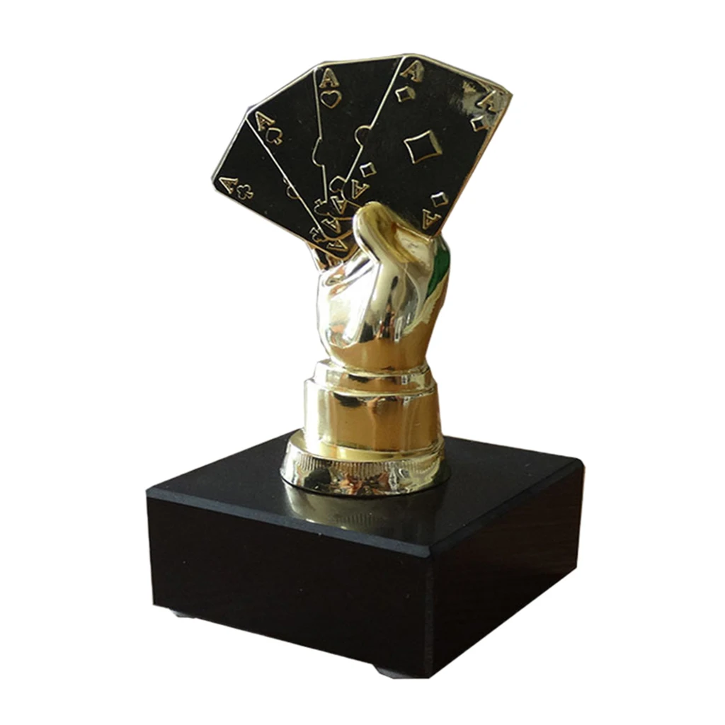 Golden Сплав Poker Finger Trophy Winner Award для игры в казино - Цвет: Golden
