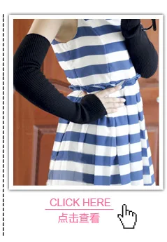 Korean-style Arm Covers Knitted Knitting Wool Gloves Casual Versatile New Style Knit Wristlet