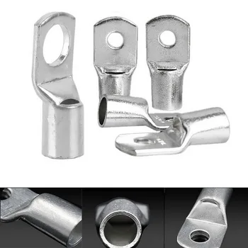 

60/65PCS SC6-25 Copper Lug Ring Wire Connectors Ring Eyes for Battery Bare Cable Electric Wire Crimp Terminal Kit with Box new