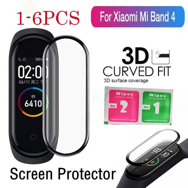 3D Защитное стекло для Xiaomi mi band 4 пленка для mi band 4 смарт ремешок для часов 4 полное покрытие мягкая защитная пленка для экрана mi band 4 стеклянная пленка|Смарт-аксессуары|   | АлиЭкспресс
