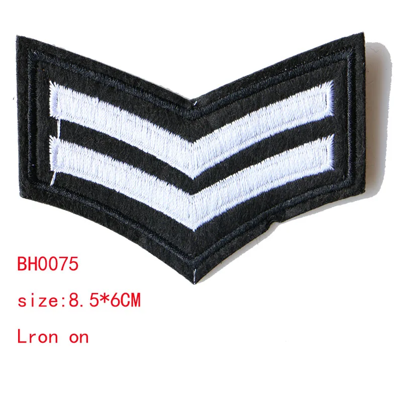 3D 2 Pcs US Marine Corps icon Embroidered Iron on Patches for Clothing DIY Stripes Clothes Patchwork Sticker Custom Badges