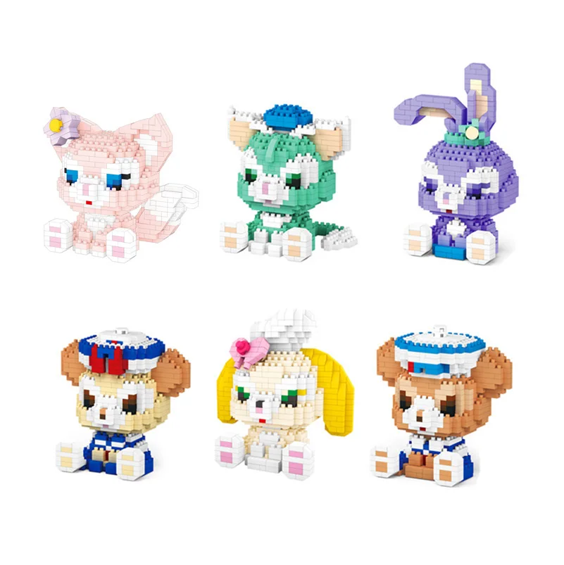 Fairyland cartoon figure shelliemay Duffy bear micro diamond block Gelatoni nanobrick stellalou cookie LinaBell fox brick toy | Игрушки и