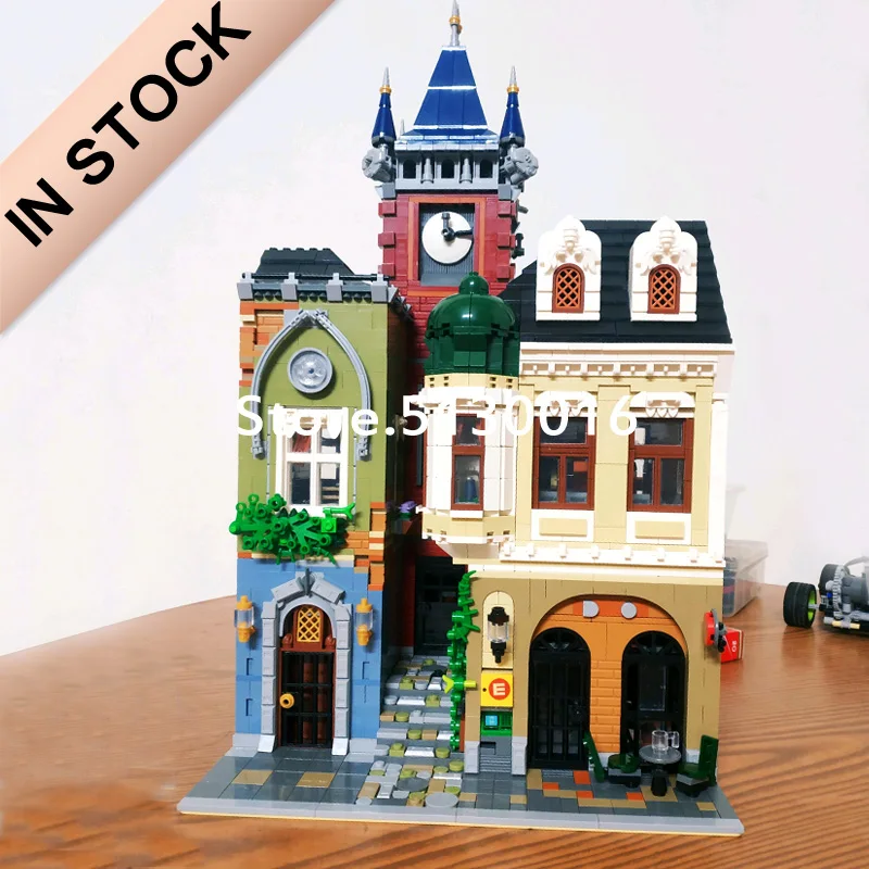 

In Stock ql0924 The Brickstive Old Town Pub MOC 4030PCS City Creator Stree view Series Building Blocks Bricks ql0922 ql0920