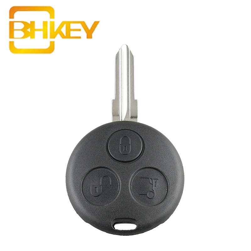BHKEY запасной 3 кнопки чехол для дистанционного ключа автомобиля Mercedes Benz Smart