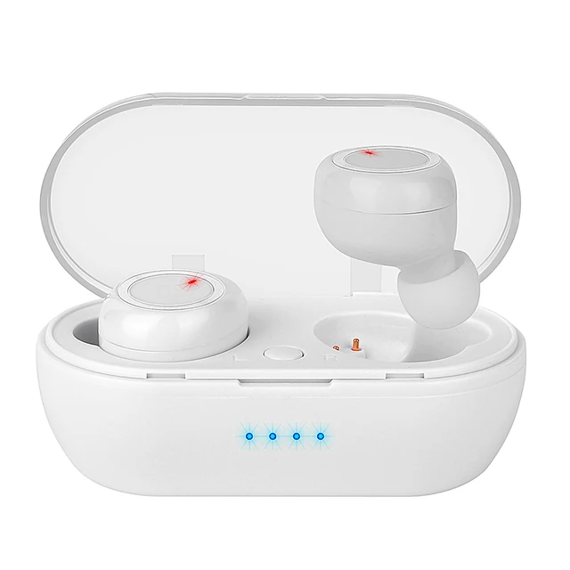 Y50 TWS Bluetooth Earphones Wireless Headphones Smart Touch Control HD Stereo Headsets Sport V5.0 Earbuds With Mic Charing Box Y50 white