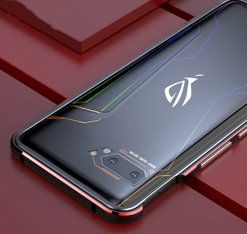 Чехол-бампер для ASUS ROG Phone II 2, ASUS ZS660KL, роскошный чехол с металлической окантовкой, защитная оправа для ASUS ROG Phone 2 ZS660KL, чехол