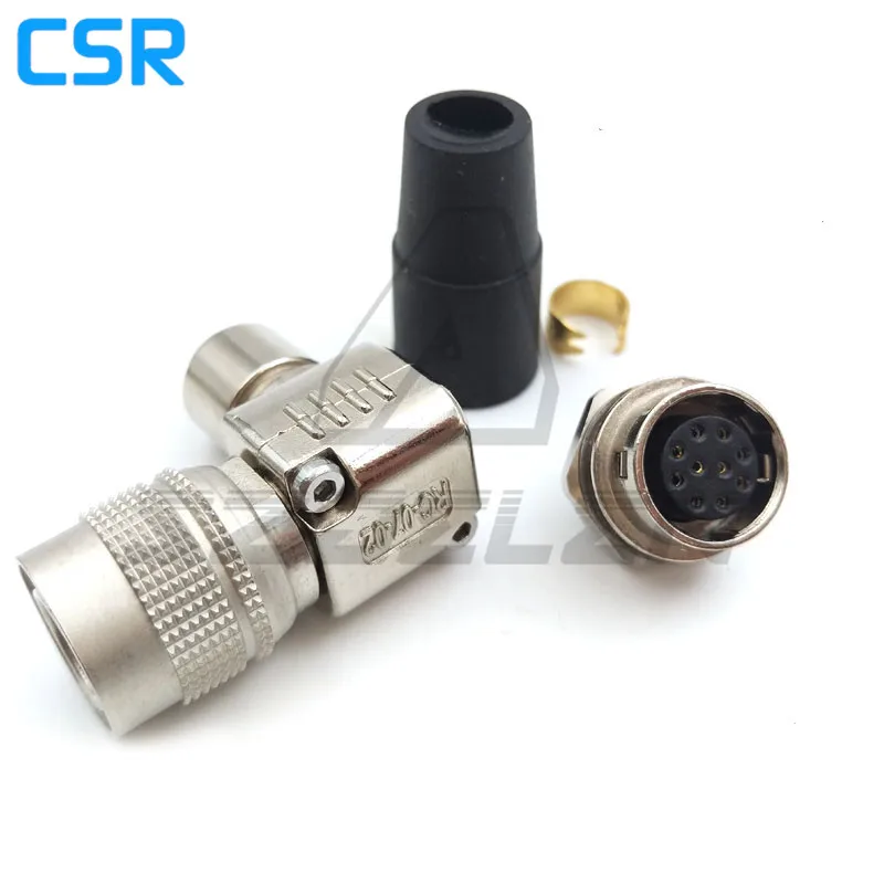 Hirose соединитель под прямым углом 12 pin, HR10A-10P-12p/HR10A-10r-12s, промышленная Мощность камеры, m12 Монтажная розетка