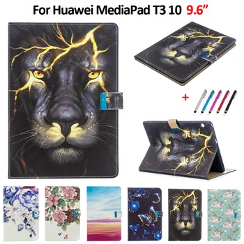 Moda malowane Tablet pokrywa dla Huawei MediaPad T3 10 Case AGS-L09 AGS-W09 AGS-L03 9 6 #8222 Case dla Huawei T3 10 Case Coque + prezent tanie i dobre opinie VIGENCIA Osłona skóra Other For Huawei Mediapad T3 10 Case Drukuj 9 6inch For Huawei T3 10 AGS-L09 AGS-W09 AGS-L03 Odporny na wstrząsy