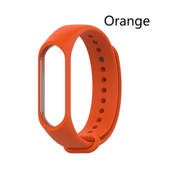 Orange Mi Band 3 4 ремешок Спортивные Силиконовые часы браслет ремешок для Xiaomi mi Band 3 4 умный Браслет mi band 4 3 ремешок - Цвет: Orange