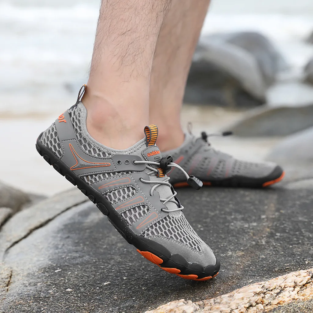 Men Barefoot Five Fingers Shoes Summer Water Shoes for Men Outdoor Lightweight Men Shoes Fitness Sports Sneakers#N