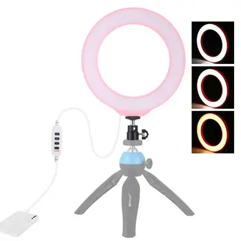 

Photography 6.2/10.2 inch Dimmable LEDs Ring Selfie Light 3 Lighting Modes Brightness Adjustable Ring Light