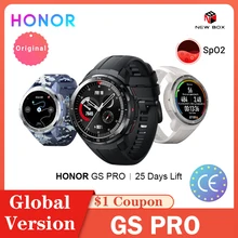Honor – montre connectée GS Pro, Version globale/chinoise, AMOLED, moniteur de fréquence cardiaque, suivi Bluetooth, autonomie de la batterie de 25 jours, Original