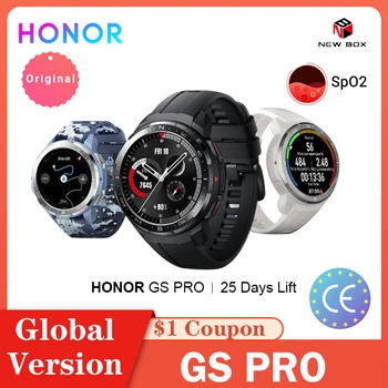 

Honor Watch GS Pro Original Smart Watch Global Version AMOLED SpO2 Heart Rate Monitoring Bluetooth Track 25-days Battery Life