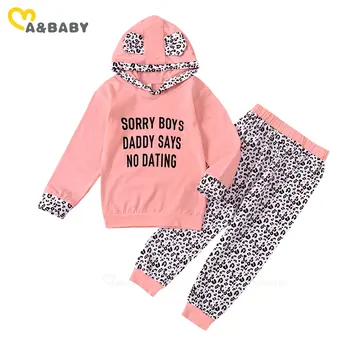 

Ma&Baby 6M-5Y Infant Toddler Kid Girls Clothes Set Cute Ear Leopard Camo Hooded Tops + Pants Autumn Outfits Children Costumes