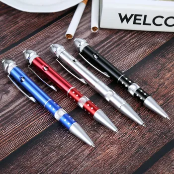 

1Pc Portable Metal Smoke Tobacco Pipe Ball-point Pen Design Herb Smoking Pipe Pen Pocket Secret Pipes for Smoking Accessory