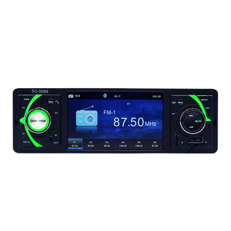 

1Din 4.1 Inch Car Radio Wireless Remote Control Bluetooth Hands-Free Fm Aux Sd Card Usb Player Mp4