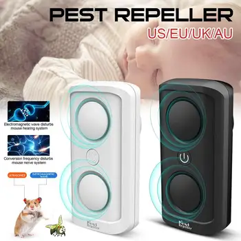 

Ultrasonic Mouse Repellent Mosquito Repellent High-Power Dual-Horn Ultrasonic Insect Repellent Non-Toxic Baby Safety Insecticide