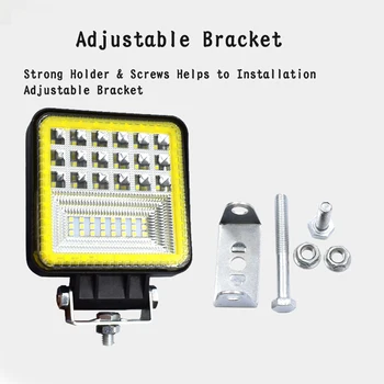 

Waterproof LED Work Light Replacement 4Inch 400W Car Combo Fog Off-road