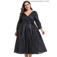 Toleen Лето повседневное женское платье большого размера модное элегантное платье вечерние женские свободные черные платья с v-образным вырезом на талии Vestidos