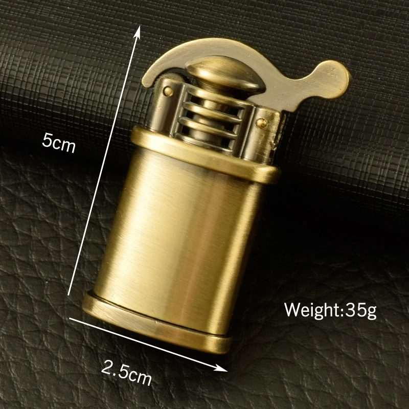 Mini Retro Lighter Refillable Grinding Wheel Creative Gasoline Lighter Kerosene Gift For Men