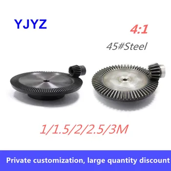 

1/1.5/2/2.5/3M Precision bevel gear ratio speed 1:4 and other stock 90 degree transmission bevel gear