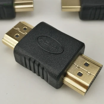 

300pcs/lot HDMI to HDMI Male to Male Gold-plated Coupler Connectors EXtender Adapter Converter For HDTV Laptop Projector