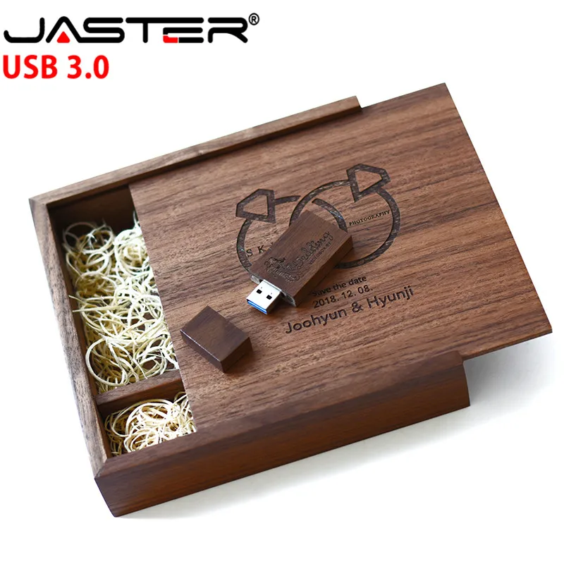 JASTER USB 3,0 деревянный альбом+ клен USB флэш-накопитель 4 ГБ 8 ГБ 16 ГБ 32 ГБ 64 Гб 128 ГБ Флешка карта памяти бесплатный логотип