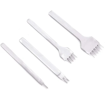 

59 Pcs/Set Leather Craft Hand Tools Kit for Hand Sewing Stitching Stamping Saddle Making AC889
