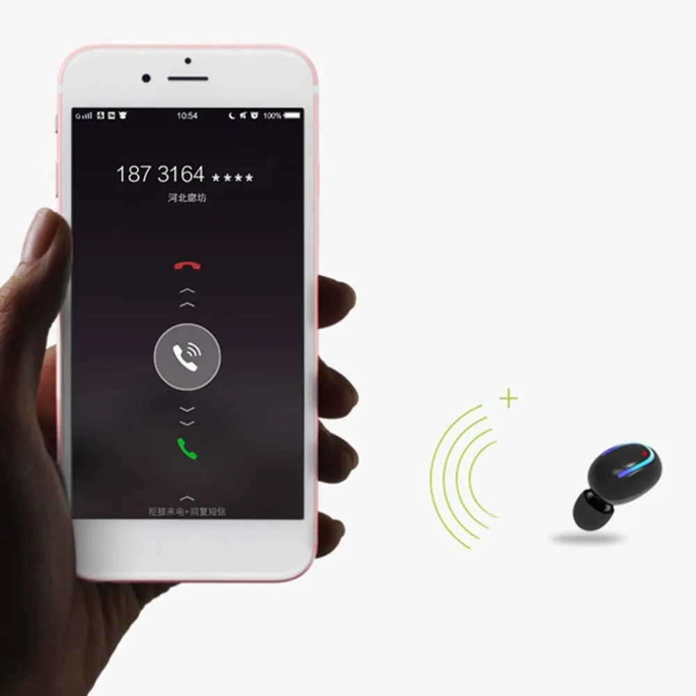 Мини Размер Спорт Бег беспроводные Bluetooth черные наушники HIFI стерео бас наушники-вкладыши для смартфонов