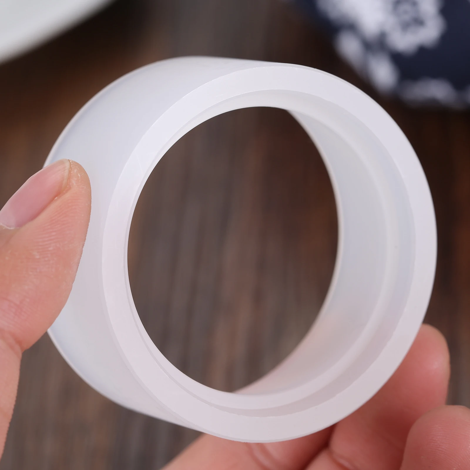 Coffee Powder Ring Dosing Ring Espresso Dosing Funnel White Premium PP Plastic Coffee Dosing Ring Durable