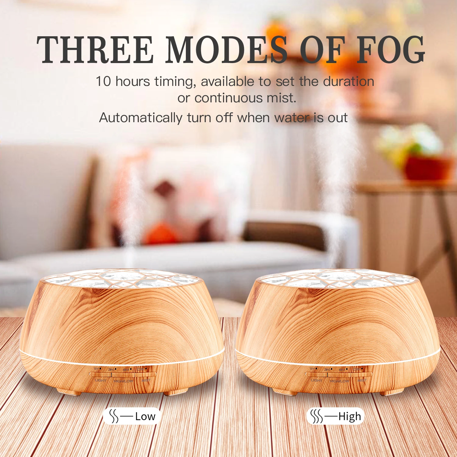 LAOPAO Led 7 Color Bluetooth Play Music Air Humidifier Aroma Lamp Aromatherma Diffuser Mist Maker APP Control Night light