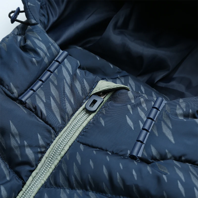 Fashion Electric Heating Vest Men USB Charging Splicing Hooded Zipper Pocket Thermal Gilet Waistcoat Warm Winter Jacket Men 6XL